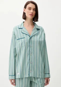 United Colors of Benetton camasa de pijama culoarea verde, bumbac, 4MYG3M00D imagine