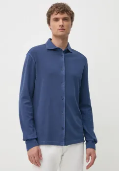 United Colors of Benetton camasa din bumbac barbati, cu guler clasic, regular, 5WMYUQ052 imagine