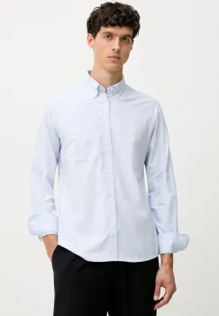 United Colors of Benetton camasa din bumbac cu guler button-down, regular, 5FGBUQ04C imagine