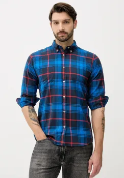 United Colors of Benetton camasa din bumbac cu guler button-down, regular, 5TCRUQ04W imagine