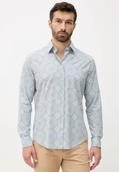 United Colors of Benetton camasa din bumbac cu guler clasic, regular, 5UBMUQ04A imagine