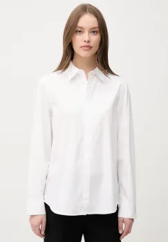 United Colors of Benetton camasa din bumbac culoarea alb, cu guler clasic, regular, 59T7DQ0BH imagine