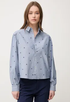 United Colors of Benetton camasa din bumbac femei, cu guler clasic, regular, 5D51DQ0BF imagine