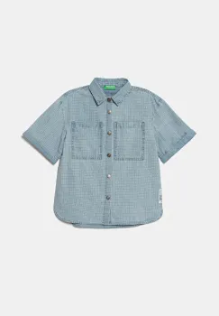 United Colors of Benetton camasa din denim pentru copii 53Z9CQ046 imagine