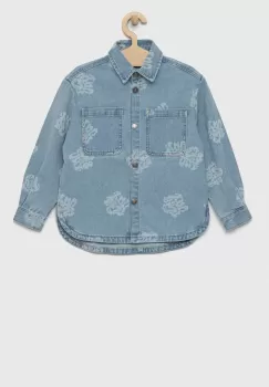 United Colors of Benetton camasa din denim pentru copii imagine
