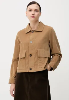 United Colors of Benetton camasa din velur culoarea maro, cu guler clasic, regular, 294BDN091 imagine