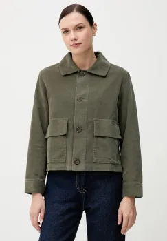 United Colors of Benetton camasa din velur culoarea verde, cu guler clasic, regular, 294BDN091 imagine