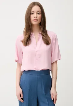 United Colors of Benetton camasa femei, culoarea roz, cu guler clasic, regular, 5WPWDQ0B1 imagine