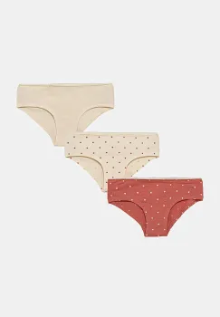 United Colors of Benetton chiloti copii 3-pack culoarea bej, 37CY0S02R imagine