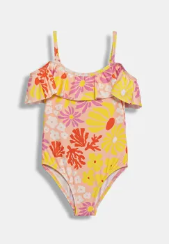 United Colors of Benetton costum de baie dintr-o bucata culoarea galben, 33YK0I00R imagine