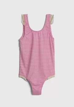 United Colors of Benetton costum de baie dintr-o bucata pentru copii culoarea roz imagine