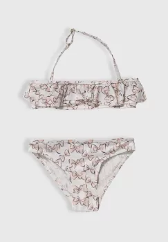 United Colors of Benetton costum de baie pentru copii din doua piese culoarea gri imagine