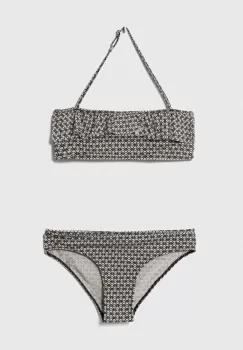 United Colors of Benetton costum de baie pentru copii din doua piese culoarea negru imagine