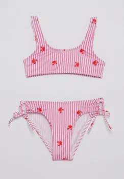 United Colors of Benetton costum de baie pentru copii din doua piese culoarea roz, 3IGW0K02T imagine