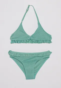 United Colors of Benetton costum de baie pentru copii din doua piese culoarea turcoaz, 341V0K02R imagine