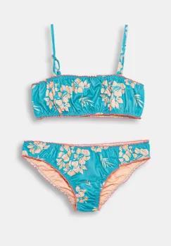 United Colors of Benetton costum de baie pentru copii din doua piese culoarea turcoaz, 3MVL0K02W imagine