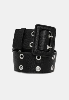 United Colors of Benetton curea femei, culoarea negru, 6QE6DL016 imagine