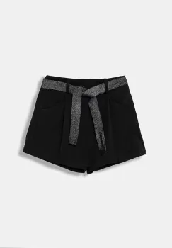 United Colors of Benetton fusta-pantaloni pentru copii culoarea negru, uni, 40ZBC904C imagine