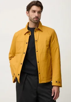 United Colors of Benetton geaca barbati, culoarea galben, de tranzitie, 2SCBUN05N imagine