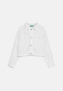 United Colors of Benetton geaca copii culoarea alb, 21AQCN060 imagine