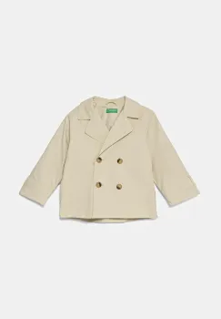 United Colors of Benetton geaca copii culoarea bej, 24J4CN067 imagine