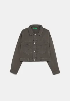 United Colors of Benetton geaca copii culoarea gri, 21AQCN060 imagine