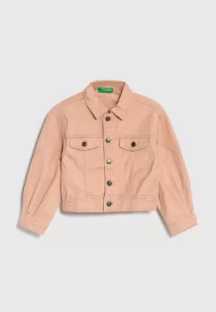 United Colors of Benetton geaca copii culoarea roz imagine