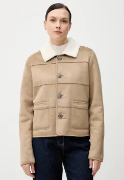 United Colors of Benetton geaca culoarea bej, de tranzitie, 2W8EDN08Q imagine