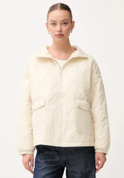 United Colors of Benetton geaca culoarea bej, de tranzitie, oversize, 2YRYDN080 imagine