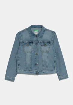 United Colors of Benetton geaca de blugi pentru copii 25ONCN062 imagine