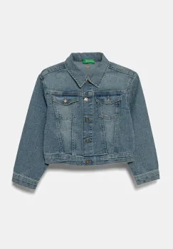 United Colors of Benetton geaca de blugi pentru copii 2PORCN061 imagine