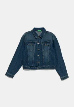 United Colors of Benetton geaca de blugi pentru copii 2PORCN061 imagine