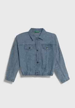 United Colors of Benetton geaca de blugi pentru copii imagine