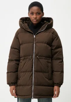United Colors of Benetton geaca de puf culoarea maro, de iarna, oversize, 22T6DN087 imagine