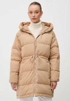 United Colors of Benetton geaca de puf culoarea maro, de iarna, oversize, 22T6DN087 imagine
