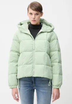 United Colors of Benetton geaca de puf culoarea verde, de iarna, oversize, 22T6DN086 imagine
