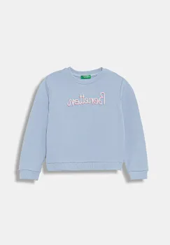 United Colors of Benetton hanorac de bumbac cu imprimeu, 3J70G10JR imagine