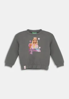 United Colors of Benetton hanorac de bumbac pentru bebelusi culoarea gri, cu imprimeu, 3J68G10HI imagine