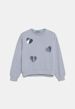 United Colors of Benetton hanorac de bumbac pentru copii cu imprimeu, 3J68C10NX imagine