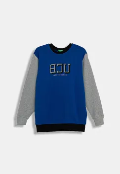 United Colors of Benetton hanorac de bumbac pentru copii cu imprimeu, 3J68C10PZ imagine