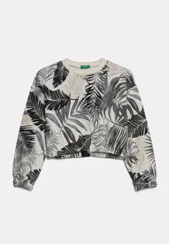 United Colors of Benetton hanorac de bumbac pentru copii culoarea negru, modelator, 35UJC10OB imagine