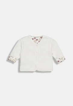 United Colors of Benetton hanorac polar pentru bebelusi culoarea alb, uni, 3EKNA501R imagine