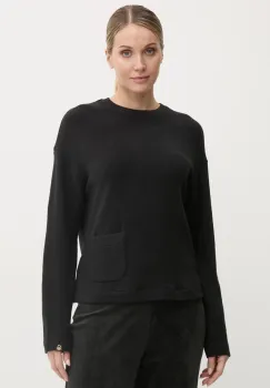 United Colors of Benetton longsleeve de pijama culoarea negru, 3Q413M06F imagine