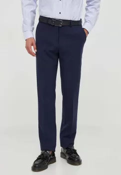 United Colors of Benetton pantaloni barbati, culoarea albastru marin, mulata imagine