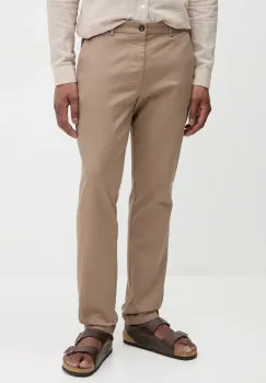 United Colors of Benetton pantaloni barbati, culoarea maro, drept, 4FN2UF04P imagine
