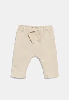 United Colors of Benetton pantaloni bebe culoarea bej, uni, 4U40AF019 imagine