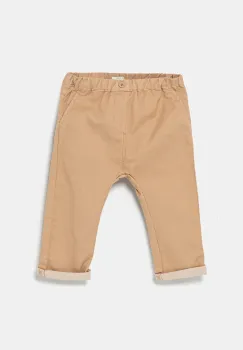 United Colors of Benetton pantaloni bebe culoarea maro, uni, 4U40AF018 imagine