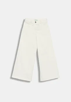 United Colors of Benetton pantaloni copii culoarea alb, uni, 4RHPCE04A imagine