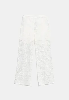 United Colors of Benetton pantaloni copii culoarea alb, uni, 4WYWCF04E imagine