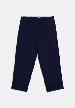 United Colors of Benetton pantaloni copii culoarea albastru marin, uni, 43ZGGF02J imagine